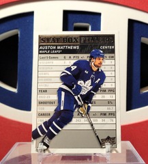 Auston Matthews 2023-24 - Stat Box Fillers Upper Deck Series 1